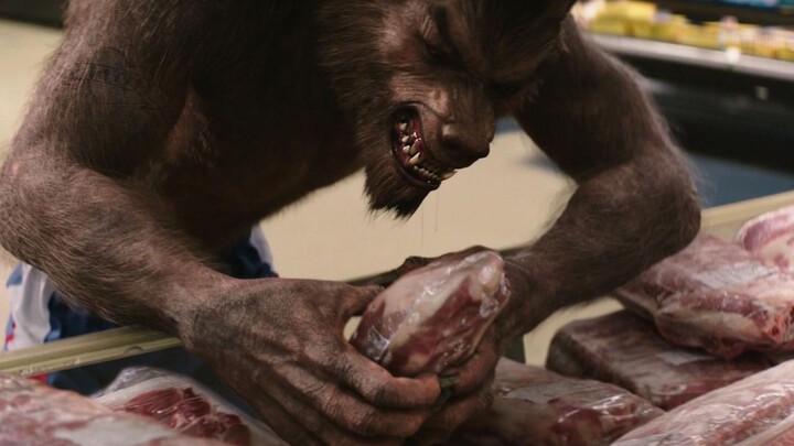 The protagonists walk into a supermarket and run straight into the Alpha Werewolf—turns out the city