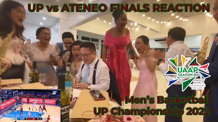 UP vs Ateneo Game 3 Reactions during a Wedding Reception | UAAP 84 | UP Championship 2022 Basketball
