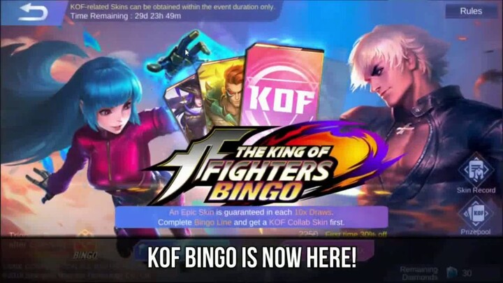 KOF BINGO IS NOW HERE! | MOBILE LEGENDS