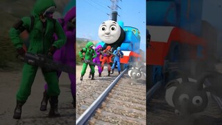 GTA V - GTA X FREE FIRE AND THOMAS THE TRAIN #shorts