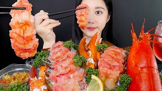 [ONHWA] ล็อบสเตอร์ซาชิมิ🦞 เสียงเคี้ยว! *ล็อบสเตอร์ดิบ