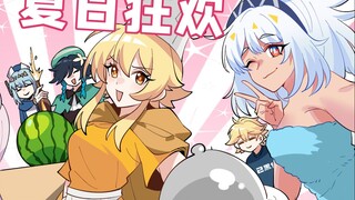 格格绘原神：假如双子一起在提瓦特大陆旅行，贴心妹妹是有代价的！