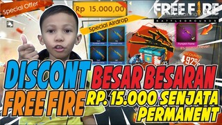 HOKI PARAH, MODAL 15.000 DOANG DAPET 300 DIAMOND & SENJATA PERMANENT! - GARENA FREE FIRE