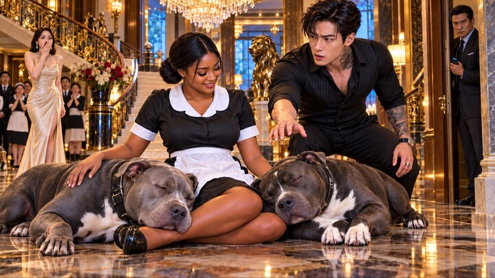 The Korean Mafia Boss’s Pitbulls Attacked Every Woman—But Slept at the Poor Black Maid’s Feet