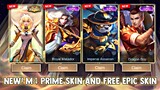 FREE?! GET YOUR PRIME M4 SKIN AND EPIC SKIN + OTHER REWARDS! FREE SKIN! NEW EVENT! | MOBILE LEGENDS