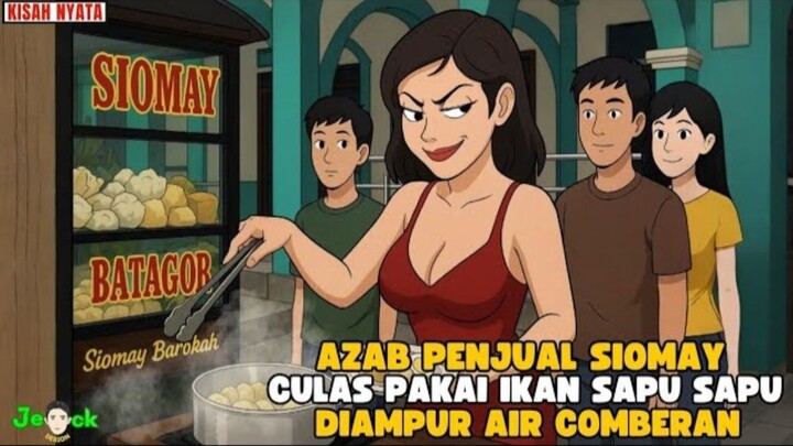 AZAB PENJUAL SIOMAY CULAS PAKAI IKAN SAPU SAPU DIAMPUR AIR COMBERAN  ANIMASI