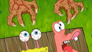 粉黄二傻做鬼脸的样子实在太离谱了"海绵宝宝 "动画 "