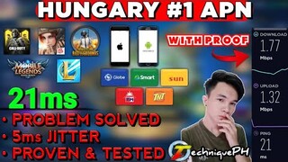 Ping Problem Solved, HUNGARY #1 APN•Android & iOS•All Country•All Sim•Data & Wifi•TechniquePH