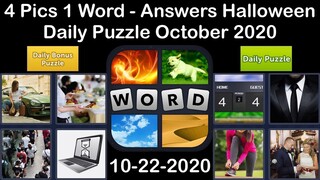 4 Pics 1 Word - Halloween - 22 October 2020 - Daily Puzzle + Daily Bonus Puzzle - Answer-Walkthrough