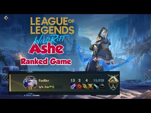 LoL Wild Rift Closed Beta: Ashe (Bot) Ranked Game | Gameplay