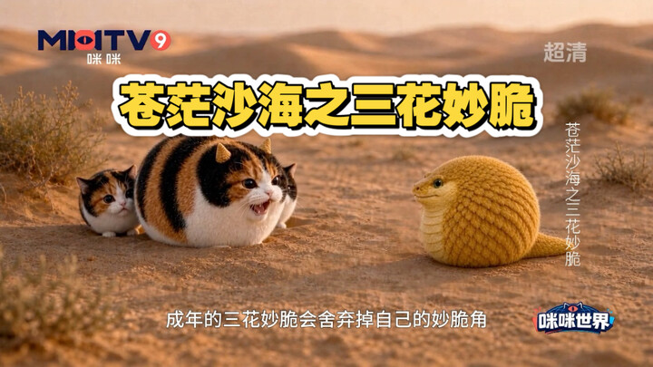 Đi bộ xuyên sa mạc để ghi lại những thước phim quý giá về chú mèo nhỏ của Snack ba vị Miaocuiguo!