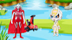 Dark Zaki และ Ultraman Jr. มีสิ่งที่พวกเขาอยากเล่น