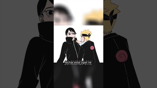 Boruto - Como seria o reencontro de sarada com boruto e sasuke após 4 anos... #anime #shorts
