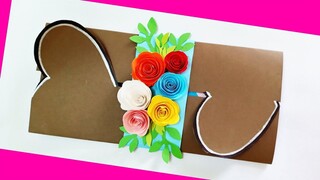 Làm thiệp sinh nhật hình trái tim đơn giản | Pop Up Card Tutorial