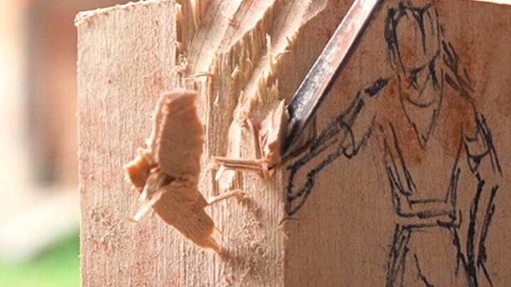Carving Uchiha Itachi from a Piece of Wood