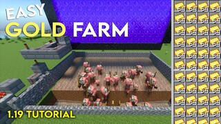 Easy 1.19 Gold XP Farm Tutorial in Minecraft Bedrock (MCPE/XBOX/PS4/SWITCH/Windows)