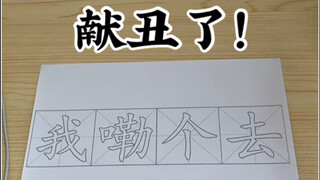 献丑了！《我嘞个去》
