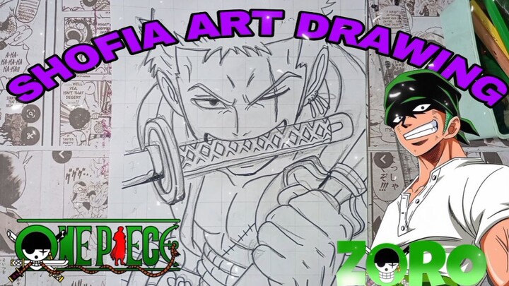 drawing anime one, Zorro