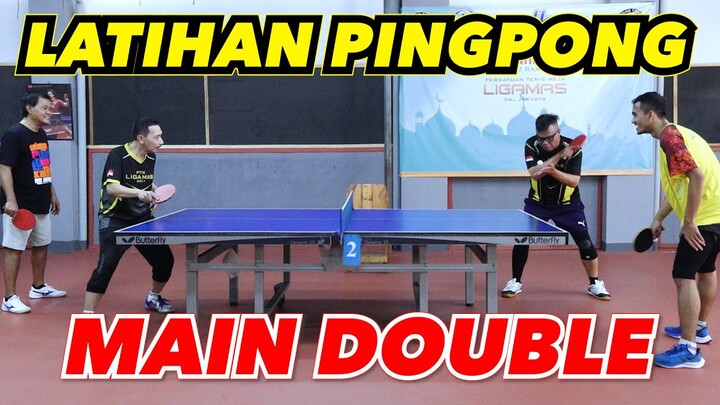LATIHAN MAIN DOUBLE BARENG RESTU, PAK ARIF DAN H.KANA