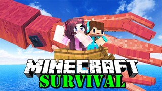 CUMI RAKSASA DAN CROSSBOW KRAKEN !! Minecraft Survival Bucin [#24]