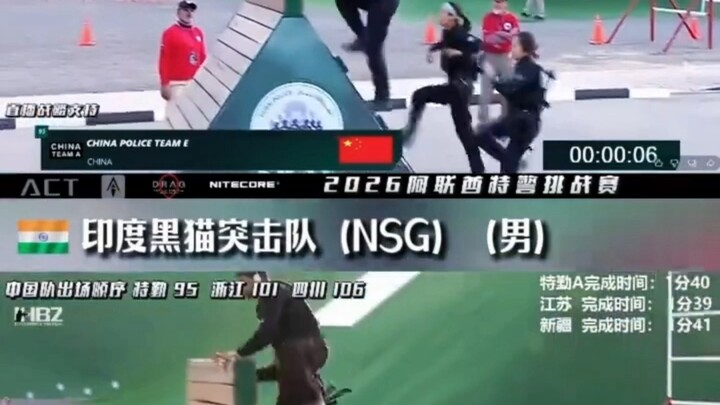 Giải đấu đặc nhiệm thế giới tại UAE! Nữ đặc nhiệm Trung Quốc đối đầu với Đội biệt kích Mèo Đen Ấn Độ