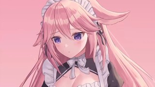 Yae: Well, isn't this maid outfit too tight and shameful? You, you wait for me! ! !