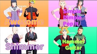 Awesome*Simple Dimple Pop It*Shimmer【NARUTO MMD】NARUHINA*SASUSAKU*SAIINO*SHIKATEMA*BORUTO*HIMAWARI