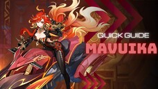Quick Guide Mavuika Build - Genshin Impact Indonesia