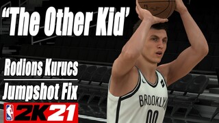 Rodions Kurucs Jumpshot Fix NBA2K21 with Side-by-Side Comparison