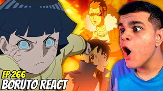 HIMAWARI LUTANDO COM BYAKUGAN! LUTA DO KAWAKI! BORUTO EP 266 REACT