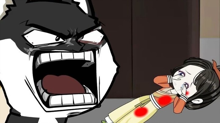 In the first episode, the little orphan was beaten by her aunt. When she was about to be beaten to d