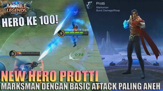 NEW HERO PROTTI - MARKSMAN DENGAN ATTACK SPEED PALING LAMBAT, TAPI CRITICAL DAMAGE SEMUA! MLBB