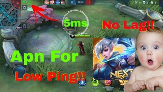 Apn For Mobile Legends 2020 | Low ping, Gaming apn Good For AllNetworks