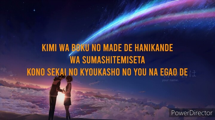 SPARKLE - Kimi no na wa (Lyrics) #ostanime#kiminonawa#sparkle#anime
