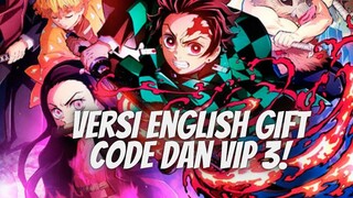 KIMETSU NO YAIBA ENGLISH VERSION GIFT CODE DAN TOP UP RENGOKU - DS: BLADE OF HASHIRA