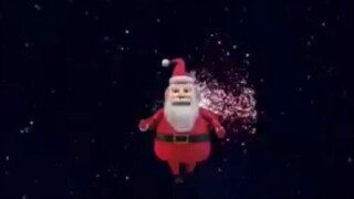 funny santa claus destroys the world