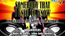 musicvid SOMEBODY THAT I USED TO KNOW karaoke