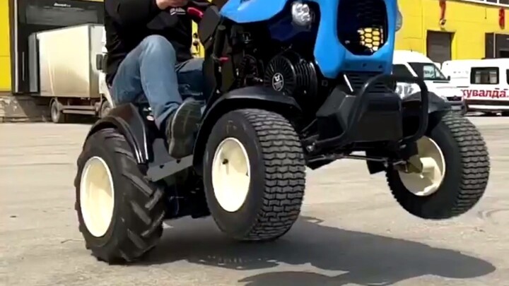 NEVA minitractor in action