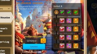 Rise of Kingdoms Grand Reunion event ( Free Gems ROK) gameplay