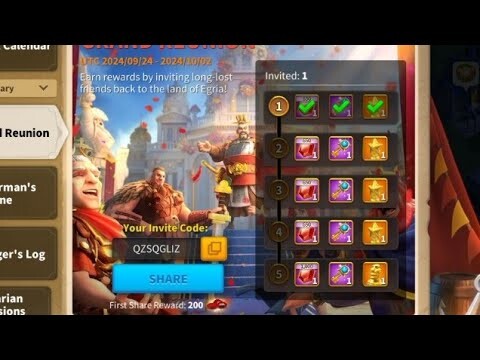 Rise of Kingdoms Grand Reunion event ( Free Gems ROK) gameplay