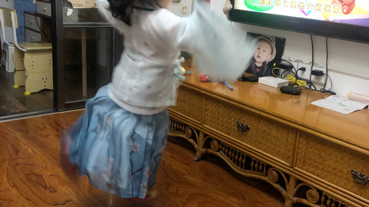 Got a new dress today—Honey’s over the moon with excitement!