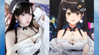 17岁女脆鲨挑战七海新衣服cos！【结尾有主播反应】