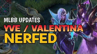 MLBB Minute Update: Yve and Valentina got Nerfed. Patch 1.7.52