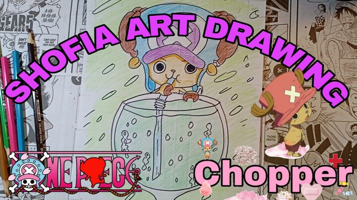 drawing anime one piece tony Tony Chopper part.2