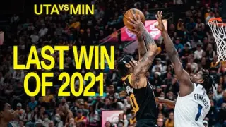 Ending 2021 with a WIN against the WOLVES | UTAH JAZZ