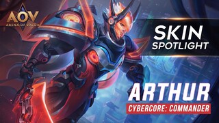 Arthur Cybercore Commander Skin Spotlight - Garena AOV (Arena of Valor)