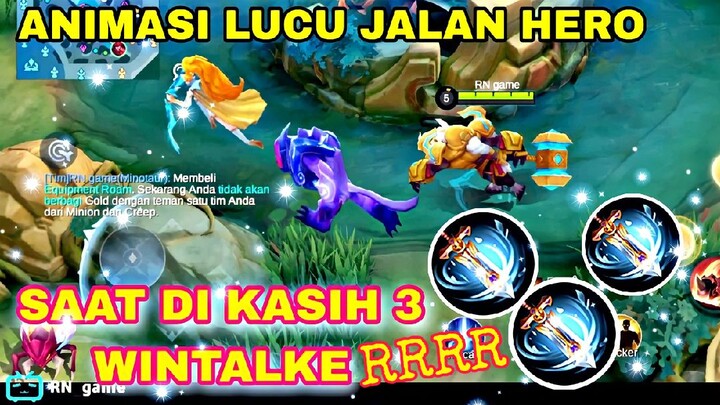 ini jadinya kalau hero di kasih 3 item WINTALKER.