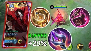 Monster Mage " Cecilion Buffed " 120% Better | Mobile Legends | New Meta