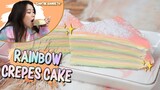 BIKIN PASTEL RAINBOW CREPES CAKE SUPER LUCU DAN ENAK!