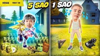 Sinh tồn một mình phiên bản 5 sao vs 1 sao cực khó | HEAVY Free Fire